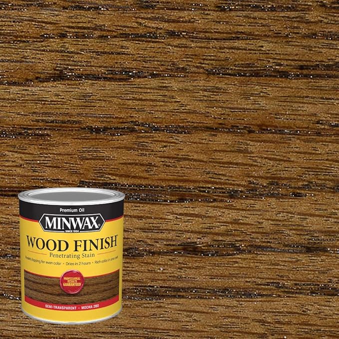 Minwax Wood Finish 700194444, Mocha Stain, Quart