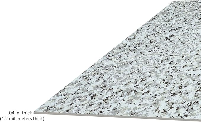 Nexus Self Adhesive 12-Inch Vinyl Floor Tiles, 20 Tiles - 12'' x 12'', Mineral Speckle - Peel & Stick, DIY Flooring for Kitchen, Dining Room, Bedrooms & Bathrooms by Achim Home Decor, Grey