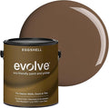 EVOLVE Interior Paint & Primer, Eggshell (Bark Brown), 1 Gallon – One-Coat Coverage, Excellent Hide, Low VOC, Low Odor, Washable Paint for Walls, Doors & Trim
