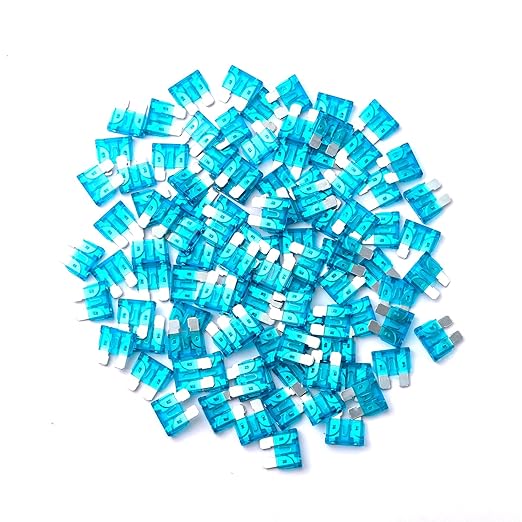 100Pcs 15 Amp Fuses Stanbdard Fuse, 15A Car Fuse Blade for Automotive, Truck, Boat, Motorcycle