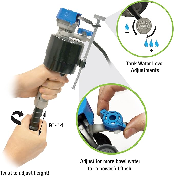 Fluidmaster PerforMAX 3 in & 2 in Toilet Repair Kits with Fill Valves, Flush Valves, Flappers & Gaskets