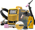TOOLIOM 4 in 1 MIG Welder 180A Gas MIG/Flux MIG/Stick/Lift TIG Multiprocess Welding Machine 110V/220V Welder Kit with Lift TIG Torch