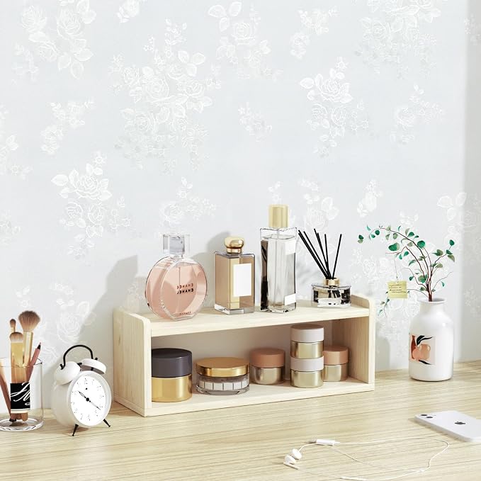 White Wallpaper Silk Embossed Floral Thicken Textured 118in17.7in | Cool White Flower Contact Paper for Cabinets Furniture,Vinyl Self Adheive Removable Wallpaper Used for Bedroom Living Room
