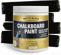 Chalkboard Paint, Black Chalk Board Paint with All-in-One Primer & Top Coat, Matte Black Non-Toxic Quick-Dry Formula for Wall, Wood, Metal and Glass, 9oz