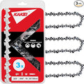 KAKEI 20 Inch Chainsaw Chain .325" Pitch .050" Gauge 78 Drive Links Fits Echo CS-490/440, Craftsman S205/CMXGSAMY462S, PP4620AVX - 20BPX78CQ, M78, Y78 (3 Chains) - Full Chisel