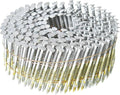 findmall 3600 Count Siding Nails 2-1/4 Inch by .092 Inch 15 Degree Ring Shank Hot-Dipped Galvanized Collated Wire Coil