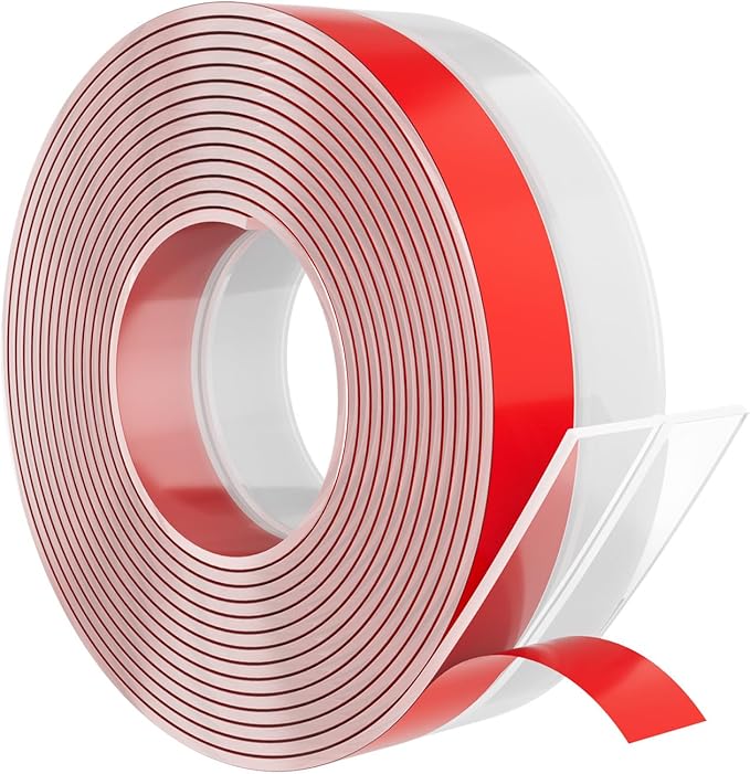 Elvone Heavy-Duty 36 ft x 2 in Weather Stripping, Extra Thick 2mm Door Draft Stopper Silicone Alien Gap Seal Strip for House and Glass Shower Doors for Side Gaps of Door and Windows, Clear