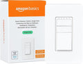 Amazon Basics Smart Dimmer Switch, Single Pole, Works with Alexa Only, Voice Control, 2.4 GHz Wi-Fi, No Hub Required, Neutral Wire Required, White