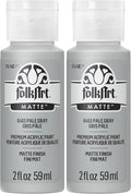 FolkArt Acrylic Paint in Assorted Colors (2 oz), Pale Gray (Pack of 2)