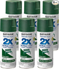 Rust-Oleum 249853-6PK Painter's Touch 2X Ultra Cover Spray Paint, 12 oz, Semi-Gloss Hunter Green, 6 Pack
