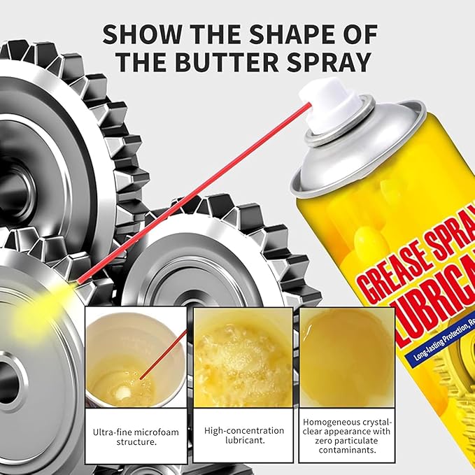 6.1Oz Anti-Rust Lubricant Spray & Rust Remover, New Multi-Purpose Penetrating Oil, Multi-Purpose Formula for Protect & Restore, Fast-Acting Dissolver for Vehicles, Tools, Chains, Bolts and Hinges