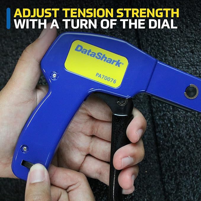 DataShark PA70076 Cable Tie Gun | Zip Tie Designed for Cable Ties up to 1/4" Wide