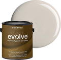 EVOLVE Interior Paint & Primer, Eggshell (Warm Gray), 1 Gallon – One-Coat Coverage, Excellent Hide, Low VOC, Low Odor, Washable Paint for Walls, Doors & Trim