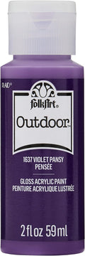 FolkArt Outdoor Acrylic Paint, 2 oz, Violet Pansy