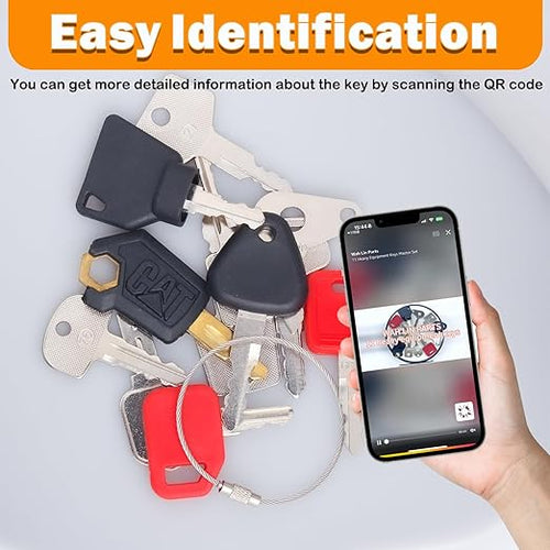11 Heavy Equipment Master Keys Construct Machine Keys for Cat 5P8500 JCB 14607JD Hyster 166 Komatsu 787 ForkliftsToyota Bobcat JLG