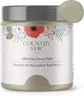 Country Chic All-in-One Chalk Paint for Furniture, Cabinets, Home Decor, Eco-Friendly, Matte Finish, Built-In Primer & Top Coat for Wood, Metal - Parisian Chic (Soft Taupe) pint (16oz)
