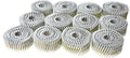 GXYWADY 3600Pcs Wire Coil Siding Nails 0.092 x 1-1/4 In Hot-Dip Galvanized Paint-Dipped Ring Shank Inclined 15 Degree Full Round Head Siding Nails of Lathing and Sheathing Materials