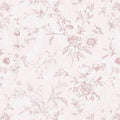 Ismoon Floral Wallpaper Peel and Stick Pink Stick on Wall Paper Vintage French Contact Paper for Cabinet Textured Removable Self Adhesive Wallpaper Vinyl Roll Shelf Deco, 17.3x787in