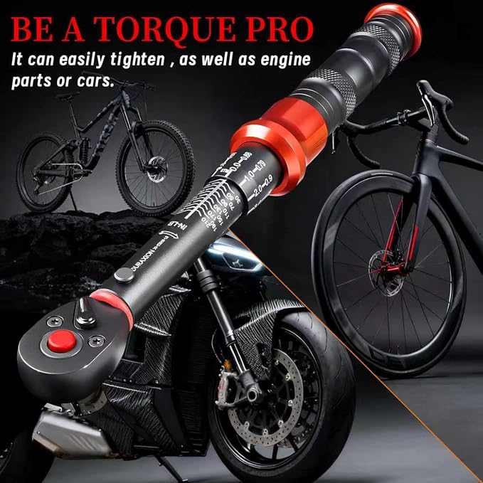 1/4-Inch Drive Torque Wrench 20-240in.lb/2.3-27.1Nm | ±3% Precision Dual Direction Torque Wrenches with 72-Tooth Dual Range Scales