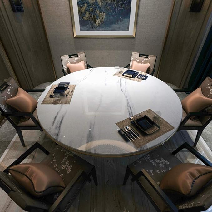 BAYYA White Grey Marble Wallpaper Peel Stick Countertops Contact Paper | Granite Counter Top Covers Marble Vinyl Wrap Thick Removable Waterproof Wall Paper Stickers for Bathroom Kitchen 15.8"x591"