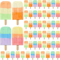 Mooliwe 60 Pcs Ice Cream Sidewalk Chalk Set Multicolor Chalk Party Favors Bulk Washable Safe Outdoor Chalks for Kids Adults Fun Summer Playground Outdoor Activities Painting on Chalkboard Blackboard