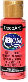 DecoArt DA329-3 Americana Acylic Matte Finish Paints, Bright Salmon