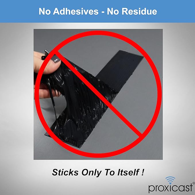 Proxicast Pro-Grade Extra Strong 30mil Weatherproof Self-Fusing Silicone Rubber Sealing Tape for Outdoor Antenna Coax & Electrical Cables, Hose/Pipe Leaks & Emergency Repairs (1.5" x 15' roll) - Blue