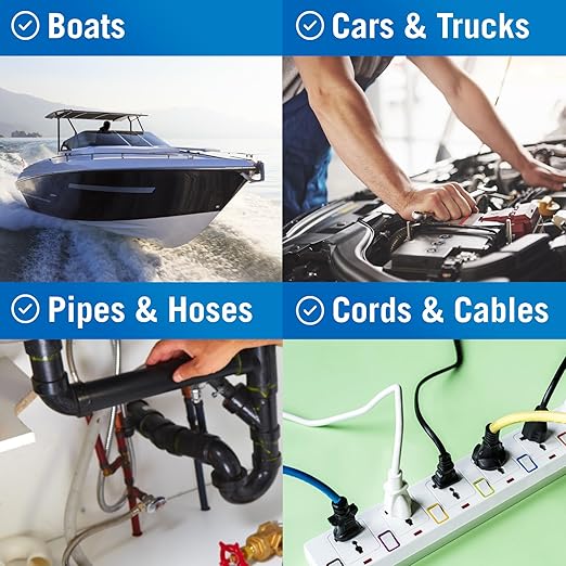 Better Boat Self Fusing Silicone Tape Waterproof Clear, Plumbing Tape for Leaks, Hose and Pipe Repair Tape, 1 in x 15 ft