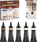 Boncart Wood Furniture Repair Kit, Wood Touch up Fillers, Repair Scratches, Cracks, Paint Chips, and Nail Holes on Furniture, Floors, Doors, Cabinets, and Tables (5 Light Colors)
