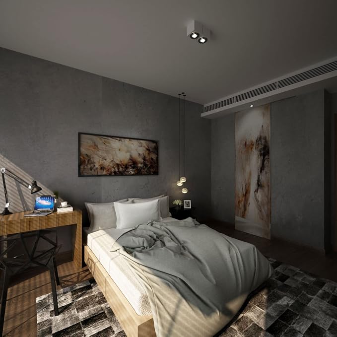 3yecao 31"×591" Darker Grey Black Wide Concrete Wallpaper Peel and Stick Extra Thick 3D Dark Gray Faux Contact Paper Textured Stained Vinyl Wrap Matte Wall Sticker for Walls Bedroom Basement Bathroom
