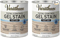Varathane Total Control Gel Stain | Low Odor Water-Based Formula | Thick Gel Formula for Vertical Surfaces | Ideal for Wood, Metal & Fiberglass | Quart | Classic Gray | 2 Pack