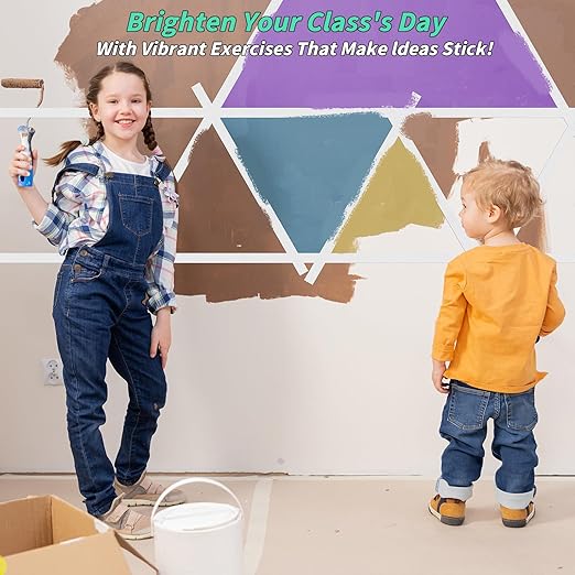 Oleitodh 12 Rolls White Painters Tape Bulk 2 inch x 660 Yards, Painters Masking Tape No Residue Wall Painting Tape Artist Tape Trim Edge Finishing Tape for Wall Painting Decoration DIY Supplies