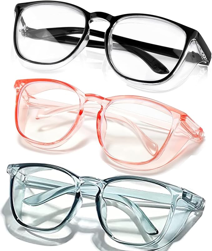 SQIMZAR Safety Glasses Goggles For Women Nurses Protective Eyewear,Anti Fog Safety Goggles