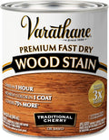 Varathane Premium Fast Dry Wood Stain | 1 Hour Dry Time | 1 Coat Color | Interior Wood Stain | Furniture, Cabinets, Doors, Trim | Quart | Traditional Cherry