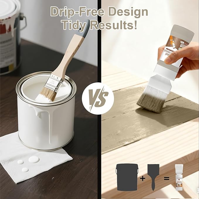 Amber Touch-Up Paint for Furniture, Cabinets, Wood, Metal No Sanding, Fast Drying, Water Based Multi Surface, 6.35 oz