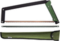 AGAWA - BOREAL21 Tripper Kit - Includes 21" Folding Saw, Nylon Carrying Case, 21" All-Purpose & 21" Aggressive Blade - For Camping, Hiking & Survival Gear (Black Frame/Green Handle)