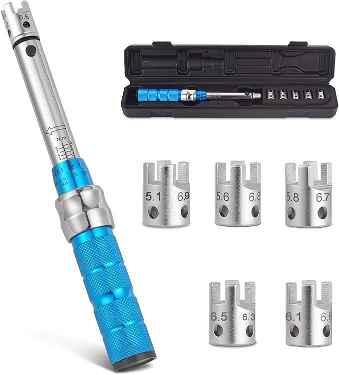 Spoke Torque Wrench, 2-10NM Torque Wrench Set for Motorcycle and Dirt Bike Spoke