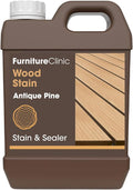 Furniture Clinic Wood Stain | Water Based | Fast Drying, Low Odor, & Non-Toxic | Multiple Finishes | for Indoor & Outdoor Furniture and More | Antique Pine (85 Fl Oz / 2500ml)