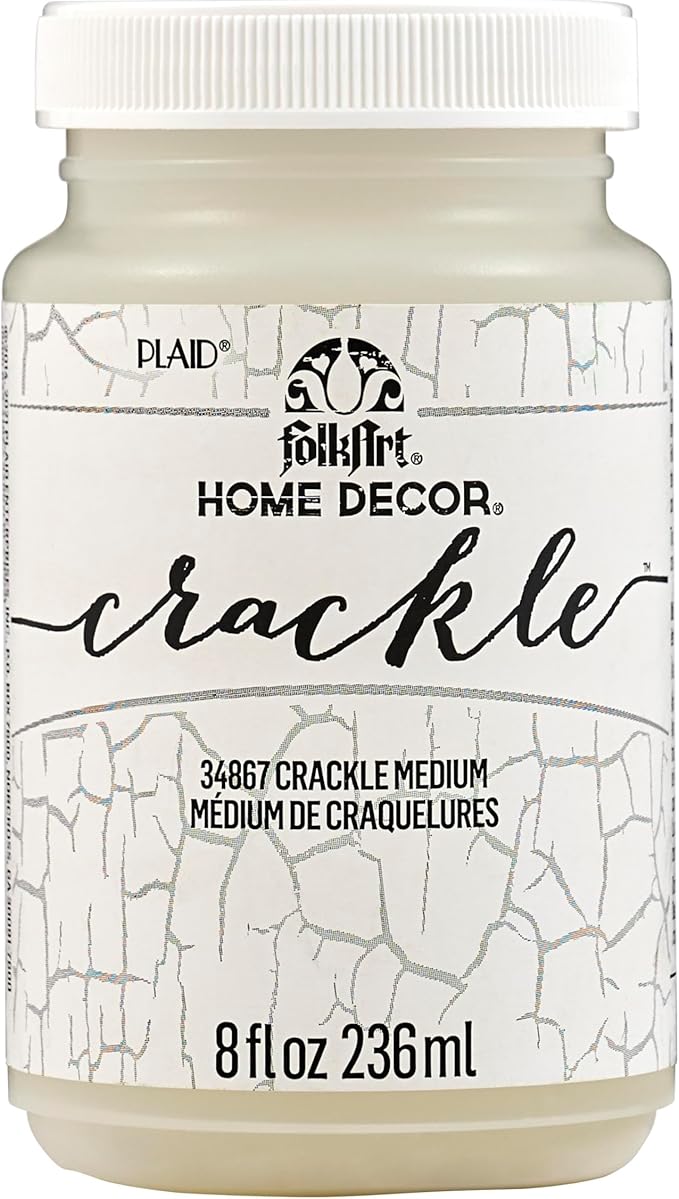 FolkArt Home Decor Chalk Furniture & Craft Acrylic Paint in Assorted Colors, 8 ounce, Crackle