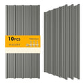 10PCS 80ft² Metal Roofing Panels 61.02“x18.9 Corrugated Metal Sheets Galvanized Exterior Siding Roofing Materials for Outdoor House Garages Sheds Pergola Gazebo Chicken Coop Stables, Grey