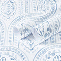 EeeComing Blue Peel and Stick Wallpaper Boho Wall Paper Peel and Stick Modern Contact Paper Self Adhesive Wallpaper for Bedroom and Bathroom Removable Cabinet Shelf Liner Vinyl 17.3”X393”
