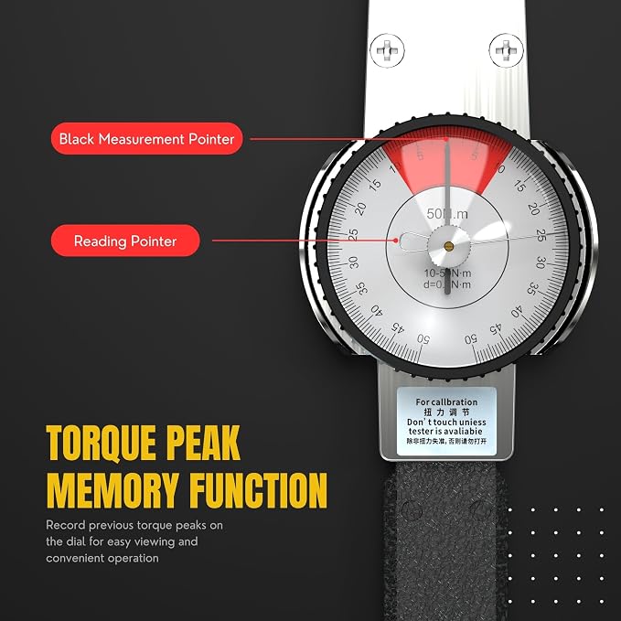 Generic 1/2 in Torque Wrench, 10-50 N.m TLB Dial, 3% Accuracy