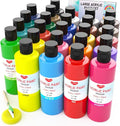 Smallbudi 25 Colors Large Acrylic Paint Set (8.45 oz, 250 ml), Bulk Acrylic Paint Non-Toxic Art Painting Supplies on Multi Surface Canvas Wood Craft Fabric Rock for Artist Beginner with Color Wheel