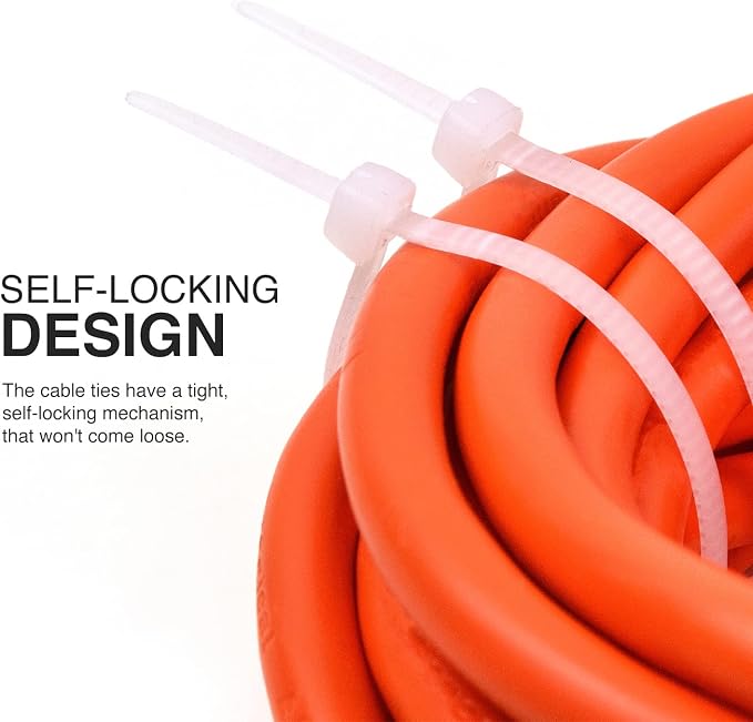 TR Industrial Multi-Purpose Natural Cable Ties, 24 inches, 50 Pack