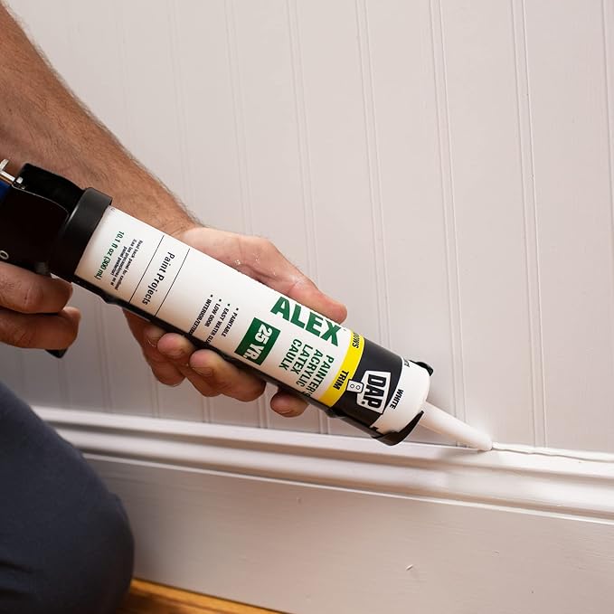 DAP Alex Painter's Acrylic Latex Caulk, White, 10.1 fl oz, 18670