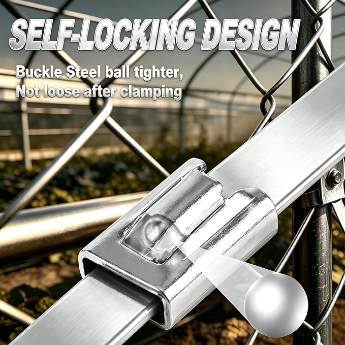 200PCS 11.8Inch 304‑Steel Cable‑Ties Kit with Tie‑Gun & Protective Gloves | High‑strength 304‑steel zip ties provide long‑lasting secure fastening for outdoor‑fence installations.
