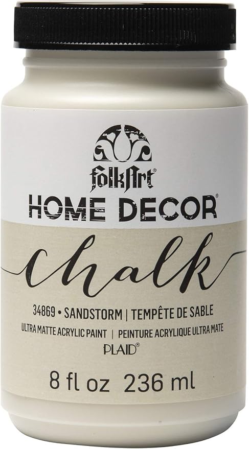 FolkArt Home Décor Chalk Finish Acrylic Paint, 8oz, 8 ounce, Sandstorm