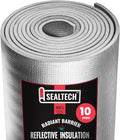 Ultra Heavy Duty 10mm Reflective Insulation Roll - Premium Foam Core Radiant Barrier for Energy Conservation -Commercial Grade Soundproofing Thermal Shield for Indoor and Outdoor (16" X 75')