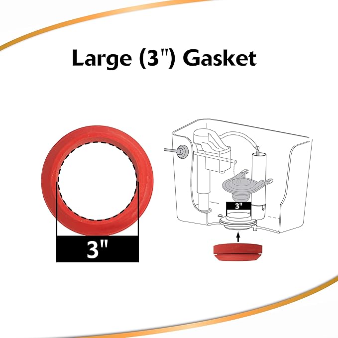 Korky Complete Toilet Repair Kit - Size: Large 3-Inch - Fixes: Running, Noisy, No/Slow Refill, and No/Weak Flush Toilets - Easy to Install, 5010MP