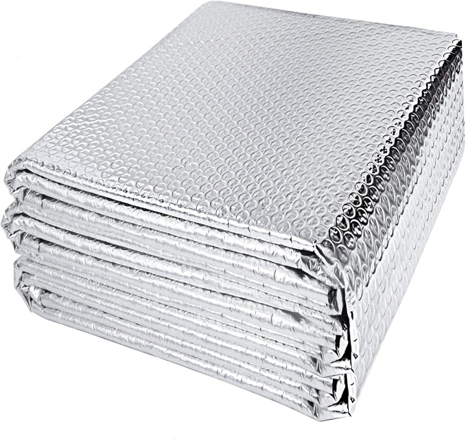 YoleShy Double Reflective Insulation 59 in X 8.25 FT RV Window Insulation for Summer Heat Reflective Window Film for Roof, Car, Garage Doors